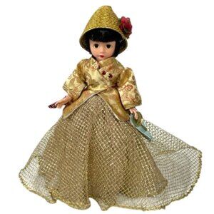 Madame Alexander restrung 10" Portrettes China Sun doll with stand.